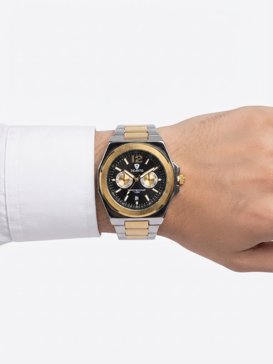TICARTO Men' Stainless Steel Watch