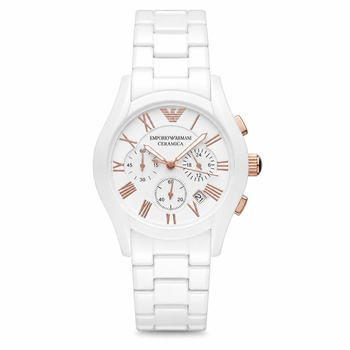 Emporio Armani Ceramica Chronograph White
