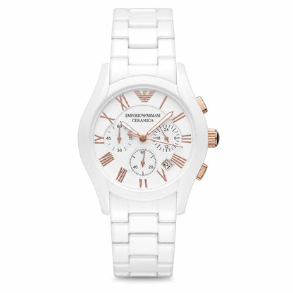 Emporio Armani Ceramica Chronograph White
