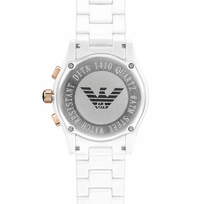 Emporio Armani Ceramica Chronograph White