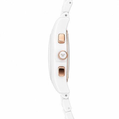Emporio Armani Ceramica Chronograph White