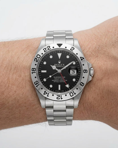 ROLEX GMT Men's Stainless steel watch