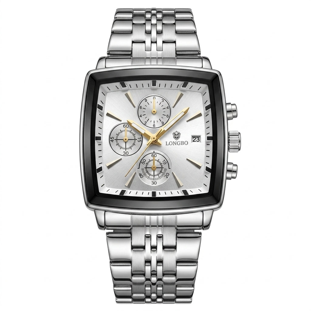 LONGBO  CHRONOGRAPH  Men's stainless steel watch