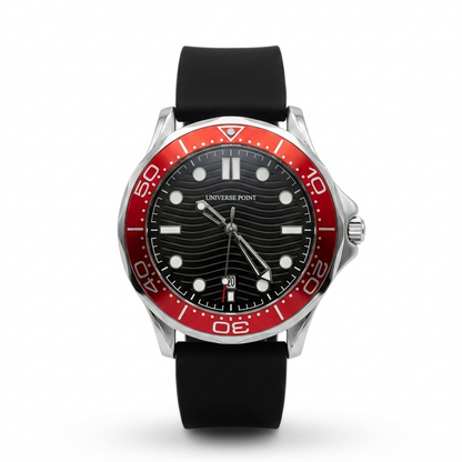 UNIVERS POINT GMT Design Men's Silicone Strap Sport Analog Watch