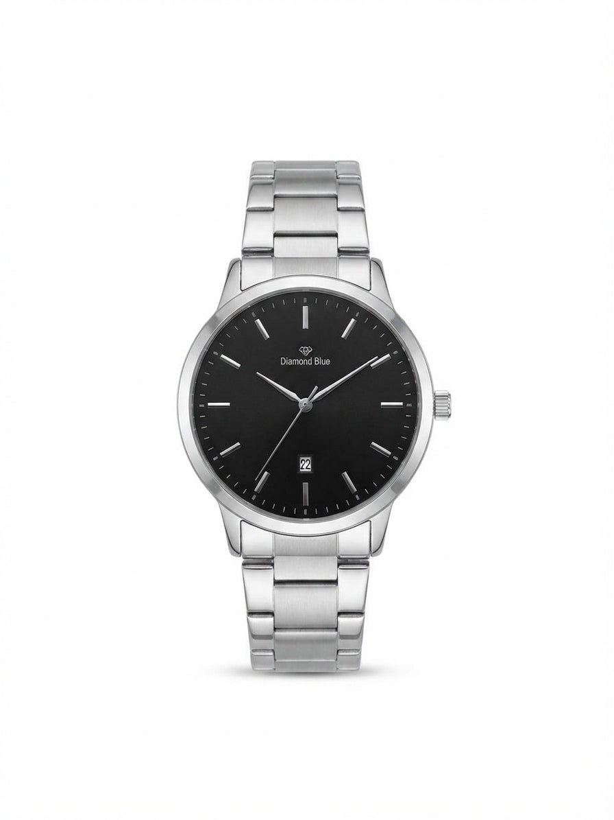 DIAMOND BLUE Stainless Steel Men's