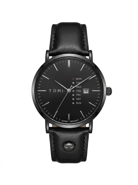 TOMI DAY-DATE LEATHER STRIPS Men