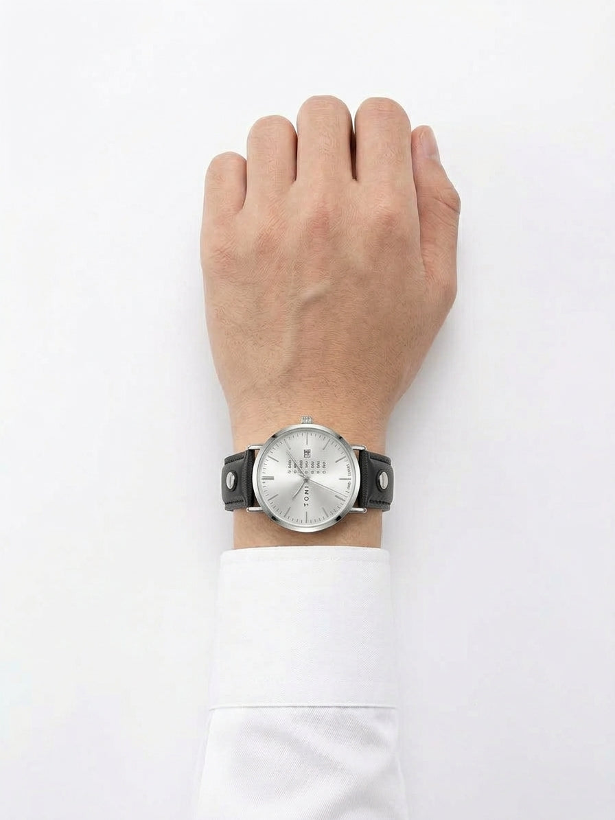 TOMI DAY-DATE LEATHER STRIPS Men