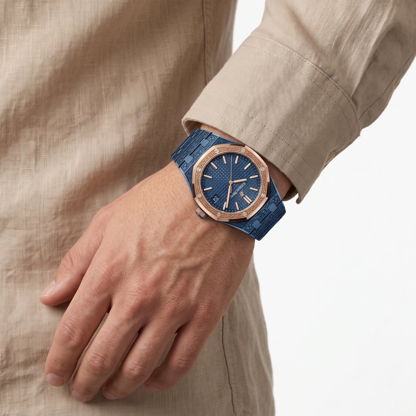 AUDEMARS PIGUET Mens Premium Two-Tone Stainless Steel Artisan Watch