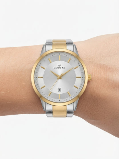 DIAMOND BLUE Stainless Steel Men's
