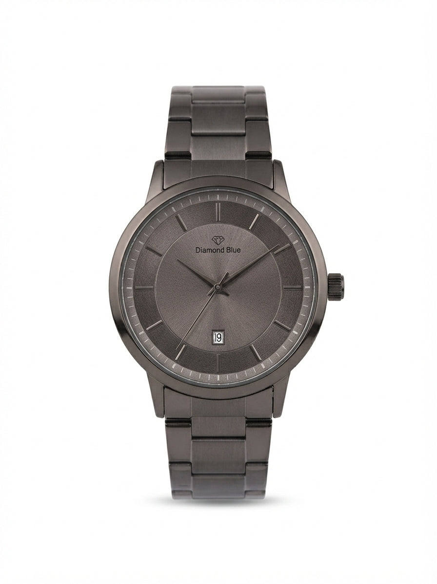 DIAMOND BLUE Stainless Steel Men's