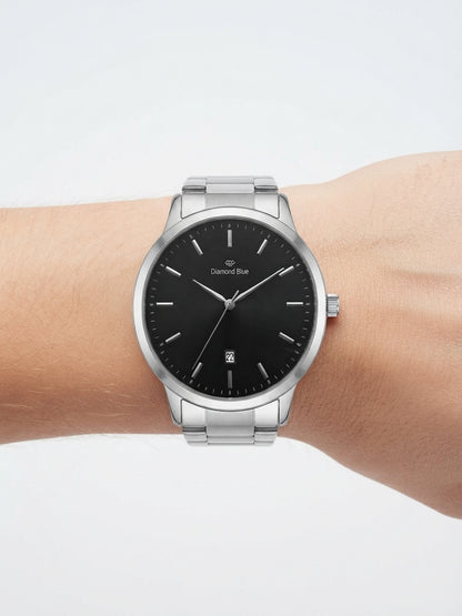 DIAMOND BLUE Stainless Steel Men's