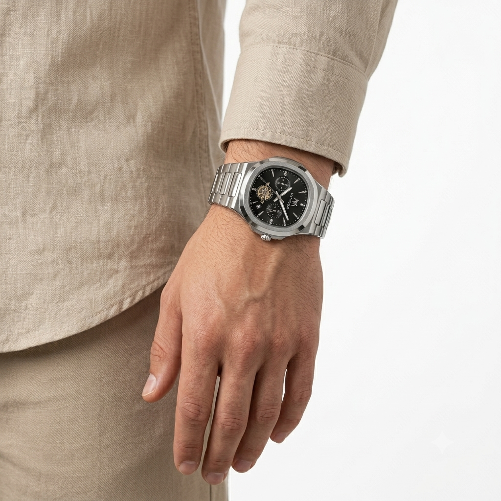 Matturi Men's Stainless Steel Automatic Watch