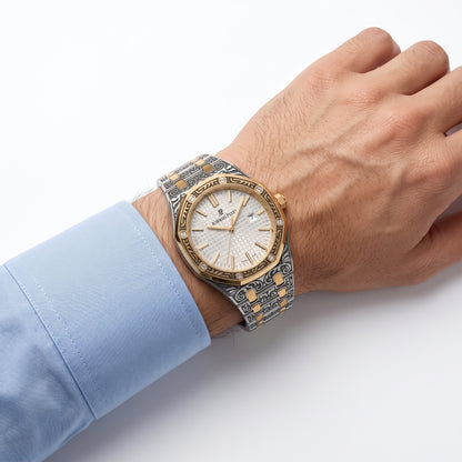 AUDEMARS PIGUET Mens Premium Two-Tone Stainless Steel Artisan Watch