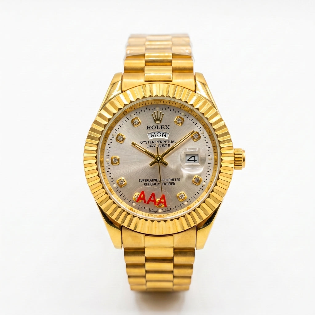 ROLEX Men's Premium Metal Bracelet Analog Watch