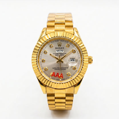 ROLEX Men's Premium Metal Bracelet Analog Watch