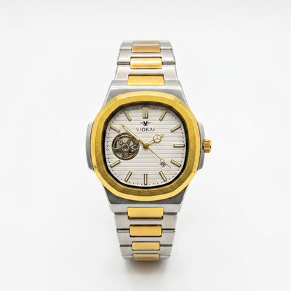 VIOKAI  Mens Two-Tone Stainless Steel Watch | VIOKAI