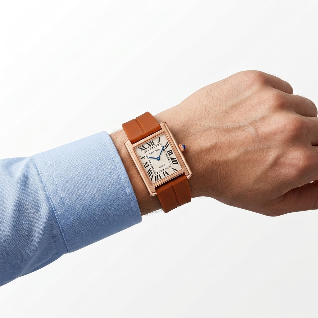 Rectangular Case Analog Quartz Watch