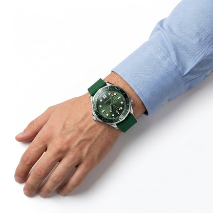 UNIVERS POINT GMT Design Men's Silicone Strap Sport Analog Watch