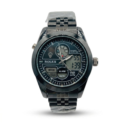 ROLEX Men's Stainless Steel Analog-Digital Watch