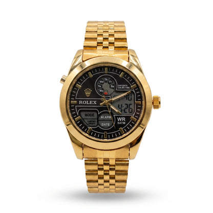 ROLEX Men's Stainless Steel Analog-Digital Watch