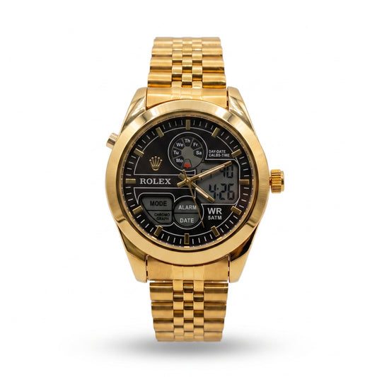 ROLEX Men's Stainless Steel Analog-Digital Watch